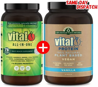 Vital Greens 600g + Vital Protein 1kg • $101.45