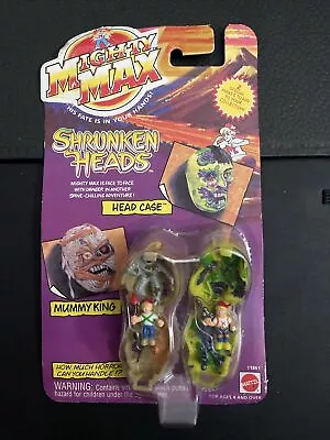 Vintage Mighty Max Shrunken Heads Head Case Mummy King 1993 Mattel NEW FS • $17.50