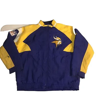 Minnesota Vikings Vintage Apex One Light Puffer Jacket Mens Sz 2x 90s Coat NFL • $49.99