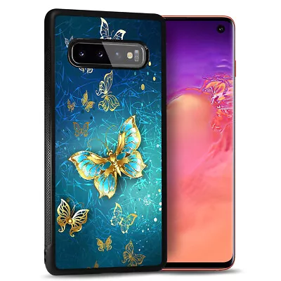 ( For Samsung S7 Edge ) Back Case Cover PB12154 Blue Butterfly • $9.99