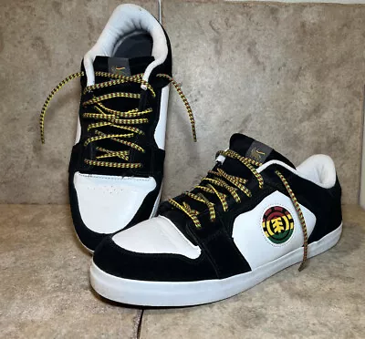 Element Skateboarding Shoes Mens Size 11 White And Rasta USED • $120