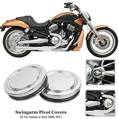 Swingarm Pivot Covers Chrome For Harley V-Rod Muscle VRSCF 2006-2017 Street Rod • $24.68