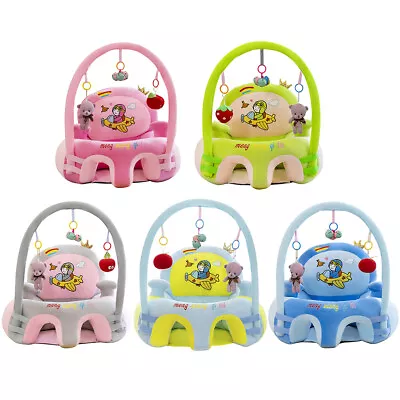 Baby Feeding Safety Seat Skin Cartoon Plush Learning Sit Chair Without Cotton • £17.47