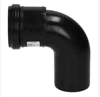 Ideal High Level Flue Elbow Black 90 Deg 203229 • £32