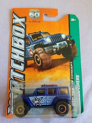 2013 Matchbox JEEP RESCUE CONCEPT Blue 49/120 LITTLE BEND Explorers • $3