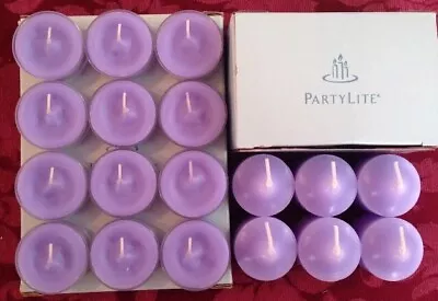 PartyLite FRENCH LILAC Tealight & Votive Candles New LOT 18 NIB Purple Retired • $19.50