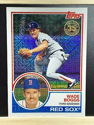 WADE BOGGS 2018 TOPPS 35TH ANNIVERSARY MOJO REFRACTOR RED SOX (Free Shipping) • $5.95