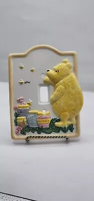 Disney Classic Winnie The Pooh Ceramic Light Switch Wall Plate - 6.5  X 5  • $3