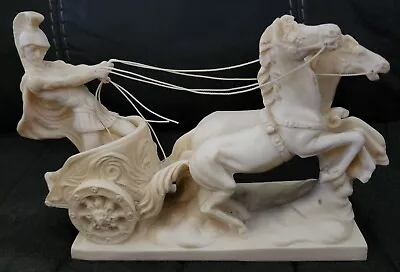 A. Santini Roman Chariot Gladiator Sculpture Statue Italian Vintage Mid Century • $29.99