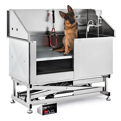 Pet Bathtub Stainless Steel Dog Grooming Kit Pet Salon Spa Veterinary Work • $299.99