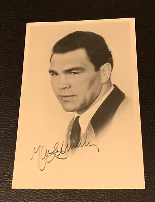 Rare 1938 Max Schmeling Signed Postcard With Vintage Boxing Autograph JSA LOA • $199.99