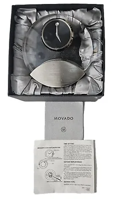 Movado Museum Cut Crystal Mantel/Desk Clock • $83.99