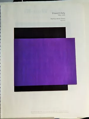 Ellsworth Kelly / Zao Wou-ki Art Pieces Orig Vtg 2003-2 Advertisement • $16.33