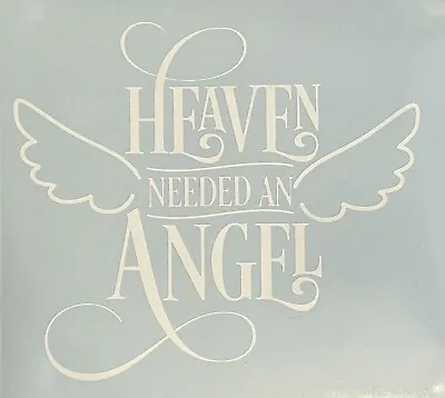 £2.99 • Buy Heaven Needed An Angel Box Frame Vinyl Decal Sticker. Wall Art Memorial