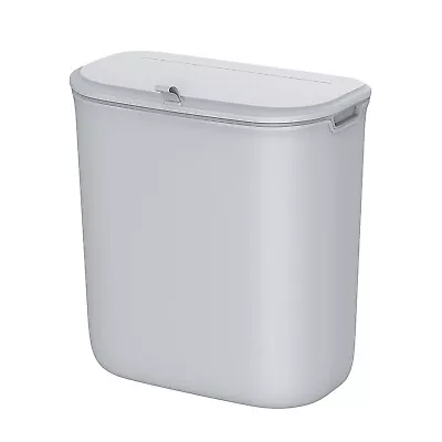 SONGMICS Hanging Trash Can 9L Kitchen Bin With Lid For Food Waste Wall Mounted • £14.99