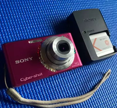 Sony Cyber Shot DSC-W530 14.1MP 4.0x Compact Digital Camera Pink F/S From Japan • $129.99