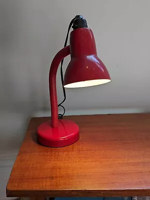 Vintage Red Desk Lamp • $60