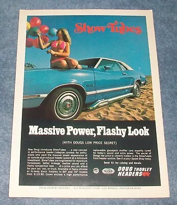 1975 Doug Thorley ShowTubes Side Pipe Exhaust Vintage Ad  Massive Power...  • $10.99