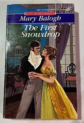 MARY BALOGH Paperback THE FIRST SNOWDROP 1st Edition Signet Regency Romance • $5