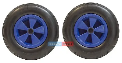 Dinghy Launch Trolley Wheels Pneumatic Boat Trailers Pair 1   Centre Hole 400x8 • £32.50