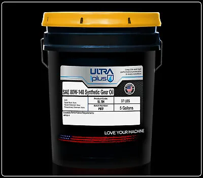 Ultra1Plus SAE 80W-140 Synthetic Gear Oil API GL-5 (5 Gallon Pail) • $136.43