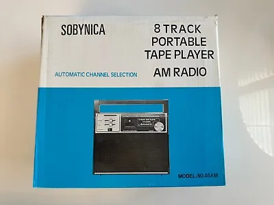 VINTAGE Sobynica Portable 8-Track Tape Player - AM Radio *NEW OLD STOCK • $119