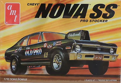 1972 Old Pro Nova Pro Stocker Drag Car Amt 1:25 Scale Plastic Model Car  Kit • $44.52