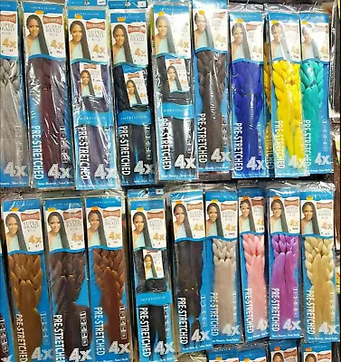 Impression 4X Pre Stretched Super Ultra Braid Hair Extensions 46`Hot Water SET • £6.99