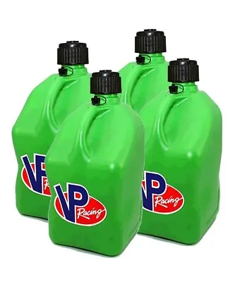 VP Racing 4-Pack Green Square Fuel Jugs Gas Can Alcohol Diesel Container ATV UTV • $119.99