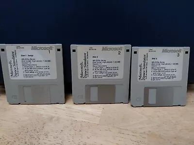 Microsoft Space Simulator MS-DOS Floppy Disks • £0.99