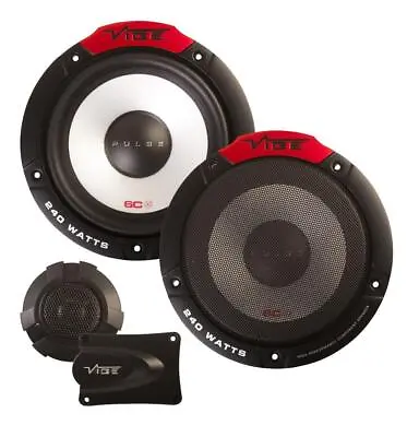 £41.95 • Buy Vibe Pulse 6C 6.5  165mm 240W Component Car Audio Door Shelf Speaker Pairs