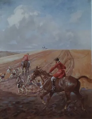 £23 • Buy Fox Hunting Whipper In & Hounds - Vintage Print 1922 By Lionel Edwards - Equine