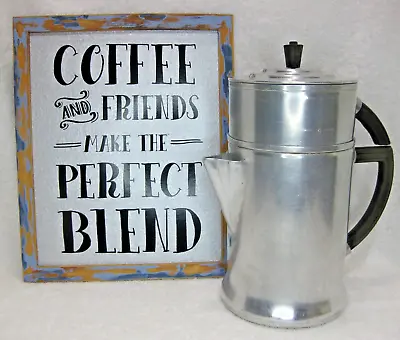 VTG Art Deco Wear-Ever Aluminum 2- 6 Cup Drip Coffee Pot #956~Camping • $22