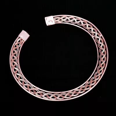 Pure Copper Vintage Handmade Copper Wire Unique Design Necklace Jewelry IN-059 • $7.58