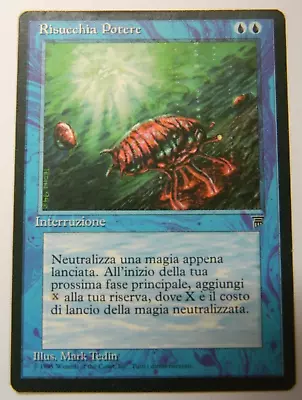 MTG Legends Italian Mana Drain Blue Rare Very Light Play - Excellent Condition • $129.99