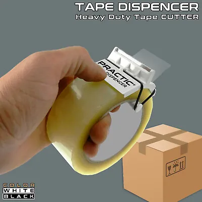 Heavy Duty Tape Gun Tape Dispenser 50mm Sellotape On Tape Cello Tape Cutter UK • £7.99