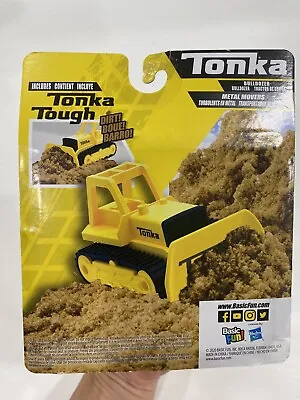 Tonka Metal Movers Bulldozer With Tonka Tough Dirt Small Tractor Yellow 2.6 Oz • $59.95