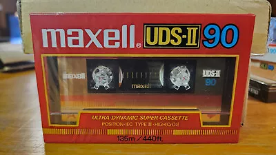 New Maxell UDS-II 90 Ultra Dynamic Super Cassette Tape IEC Type II Japan • $15.99