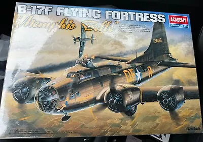 ACADEMY B-17F Flying Fortress MEMPHIS BELLE 1:72 Model Kit #2188 FACTORY SEALED  • $40