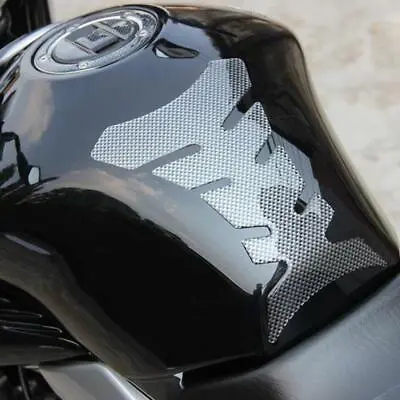 3D Carbon Decal Fiber Fit Motorcycle Oil Gas Fuel Tank Protector Gel Pad Sticker • $11.96