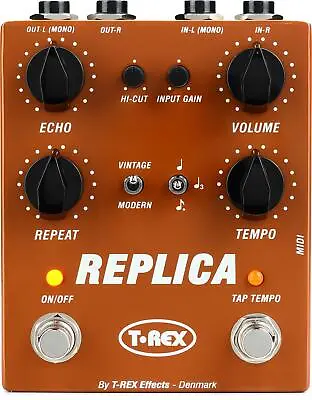 T-Rex Replica Stereo Delay Pedal With Tap Tempo • $289