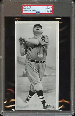 BABE RUTH C1948 PSA Authenticated TYPE 4 Associated Press Wire Photo • $600