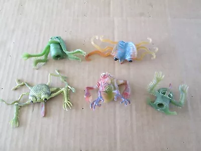 Vintage Lot (5) 1960's Topps??  Rubber Uglies Space Alien Jiggler Toys • $35