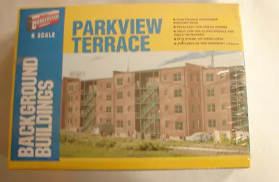 N Scale Trains Building Model Kit Parkview Terrace Apts. Cornerstone MISP   424 • $29.99