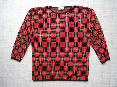 Vintage Womens Sweater Size M  Lauren Knitwear Corp Retro 70s 80s Christmas Knit • $29.07