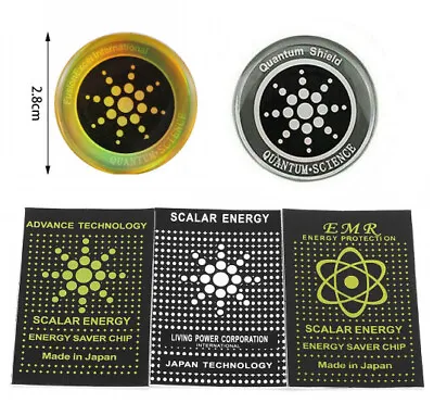 £6.35 • Buy Quantum Anti Radiation Shield EMF Protection - Phones Laptops - 6 -12 Stickers