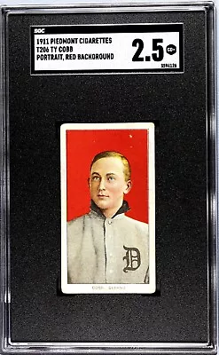 1909-11 T206 Ty Cobb Red Background Piedmont Series 350 SGC 2.5 CENTERED! • $7499.99