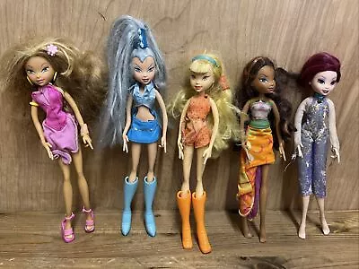 Winx Club Season 1 Dolls Flora Icy Stella Ice Tecna Rare Vintage 2004 • $128.85