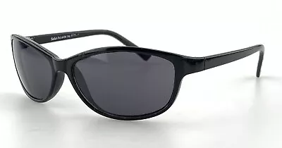 Solar Accents By Foster Grant Sunglasses Mod. Dossier Black Wrap Vintage DAMAGED • $15.63