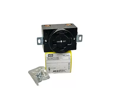 Hubbell Hbl20403 30/20A Locking Receptacle 3P 4W 600Vac/250Vdc • $118